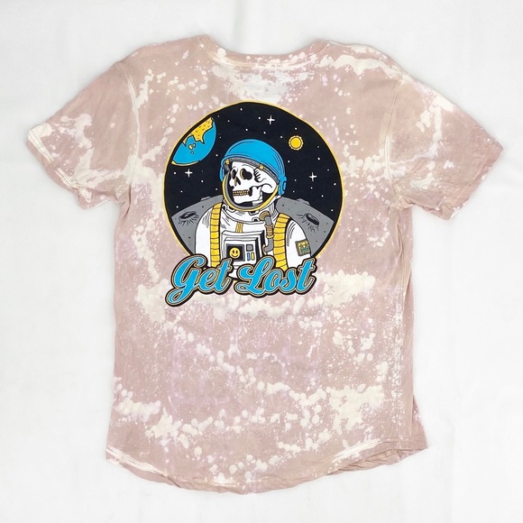 Get lost Acid washed tee size M